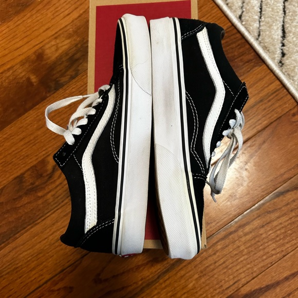 Vans Old Skool Black and White Suede Sneakers - Picture 4 of 7